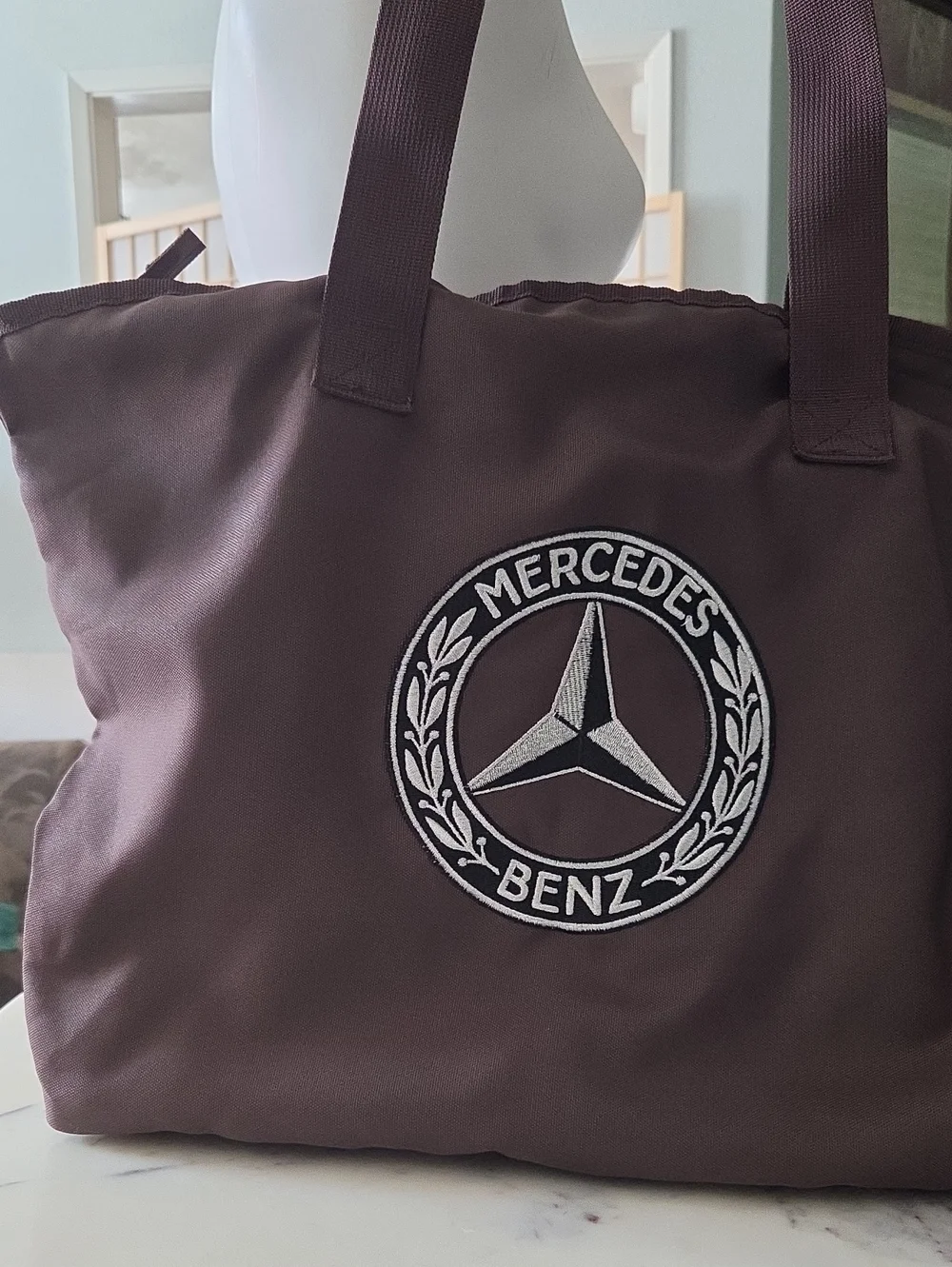 Mercedes Benz Tote Bag - Travel Shopper Brown
